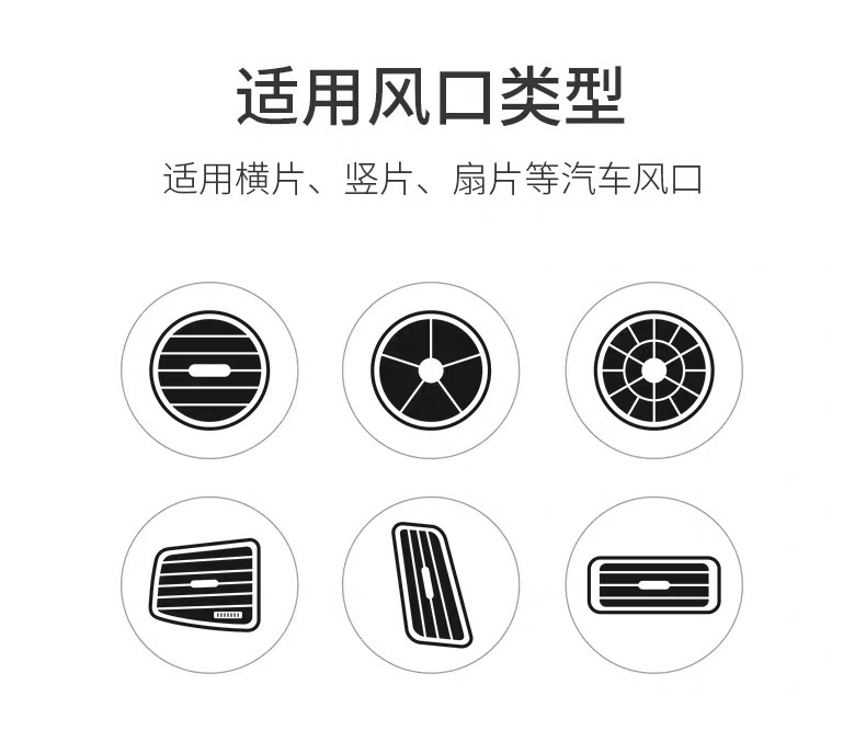 New Air Vent Car Fragrance High-End Fragrance Tablets Diffuser Cross-Border Fragrance Car Fragrance Car Air Freshener
