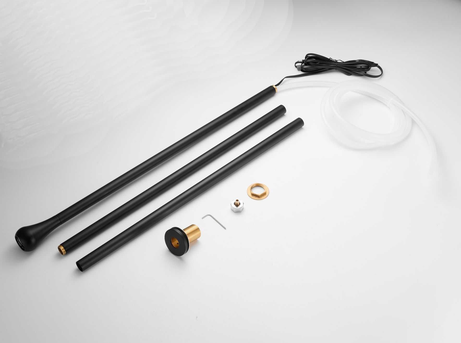 The length of the hanger can be changed to a wall-mounted concealed ceiling water drop faucet creative art hanger with a single-hole countertop control for cooling and heating undefined