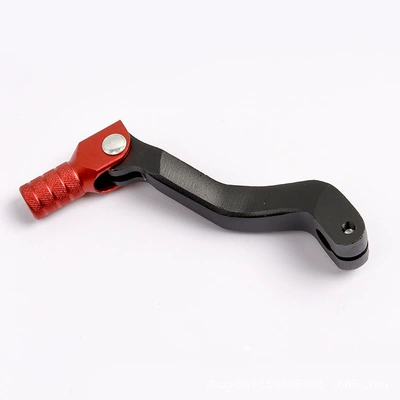 Nc Cb Off-Road Motorcycle Modified Aluminum Alloy Folding Gear Shift Lever Gear Shift Lever Shift Lever (Motosiklet ləvazimatları və aksesuarları) - black-rod-red-head