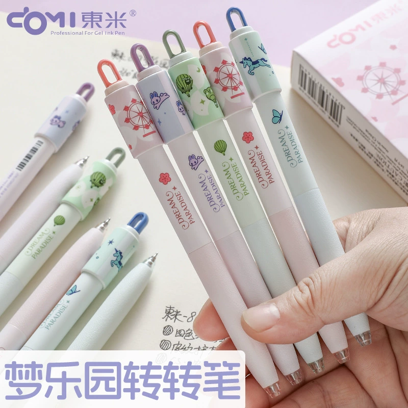 DM-869 Dreamland Dream Color быстросохнущая шариковая ручка с двойными гладкими бусинами, снижающая давление, роллер 0,5, незаменима для офисной работы