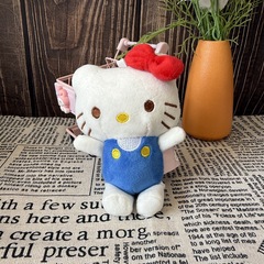 格子裙挎包kitty玩偶毛绒玩具智秀同款哈喽kitty包包挂饰kt猫公仔