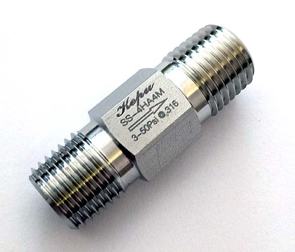 厂家直销优质低价不锈钢一体式外螺纹单向阀、1/4NPT