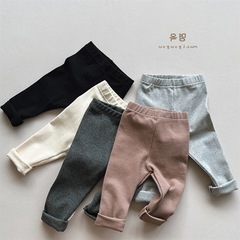 Children's autumn plain color underpants for boys and girls, spring and autumn decoration long pants autumn pants children's wear 0095 