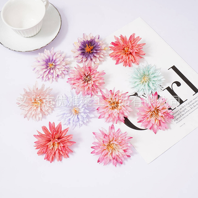 Imitation Flower Pine Needle Chrysanthemum Head Golden Chrysanthemum Artificial Flower DIY Hairpin Flower Headwear Material Accessories Accompanying Gift Costume Flower arrangement Imitation Flower Pine Needle Chrysanthemum Head Golden Chrysanthemum Artificial Flower DIY Hairpin Flower Headwear Material Accessories Accompanying Gift Costume Flower arrangement