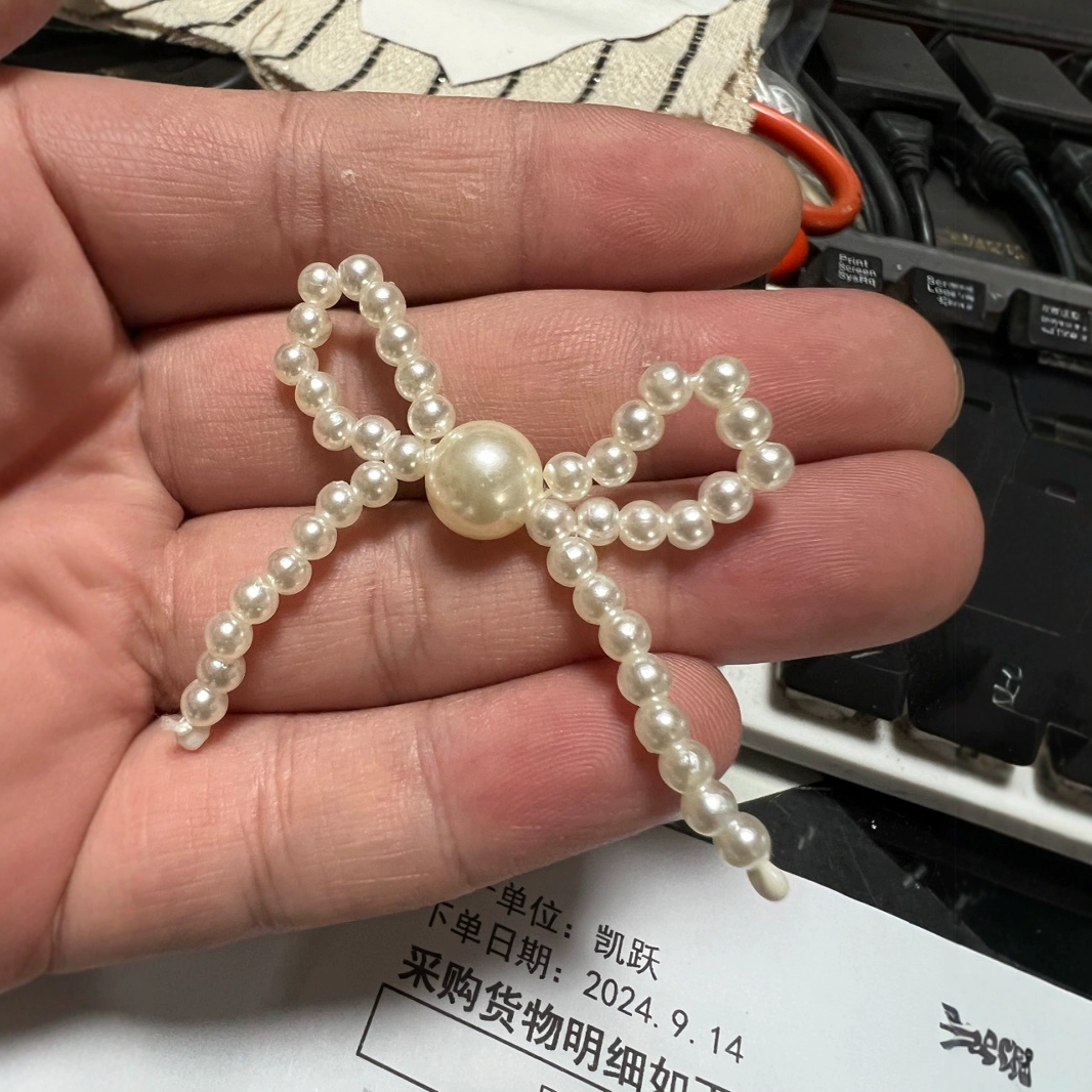 Электронная коммерция жемчуг бант обувь аксессуары высокого товарного декора минималистичная сумка подвеска брелок для автомобиля