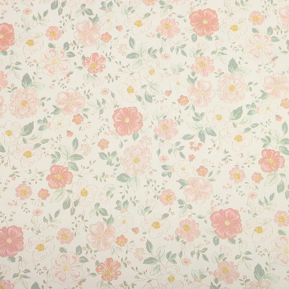 Papel de embalaje de impresión de Rosa dulce de estilo coreano papel de embalaje de flores frescas caja de regalo forro a prueba de humedad suministros de papel de almohadilla