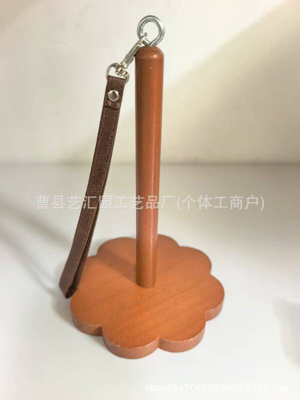 简约木质线轴架家用DIY打围巾神器实木手腕纱线架手提毛线球工具|undefined