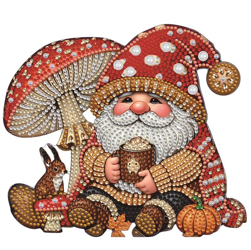 Diamante de bricolaje hecho a mano transfronterizo dibujo punto diamante 5D placa de yeso tridimensional adorno de juguete dinosaurio dibujos animados pintura infantil