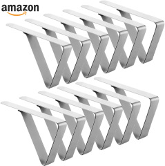 Original Manufacturer Stainless Steel Tablecloth Clip with Adjustable Design, Cross-border 4.5cm Tablecloth Picnic Non-slip Tablecloth Clip