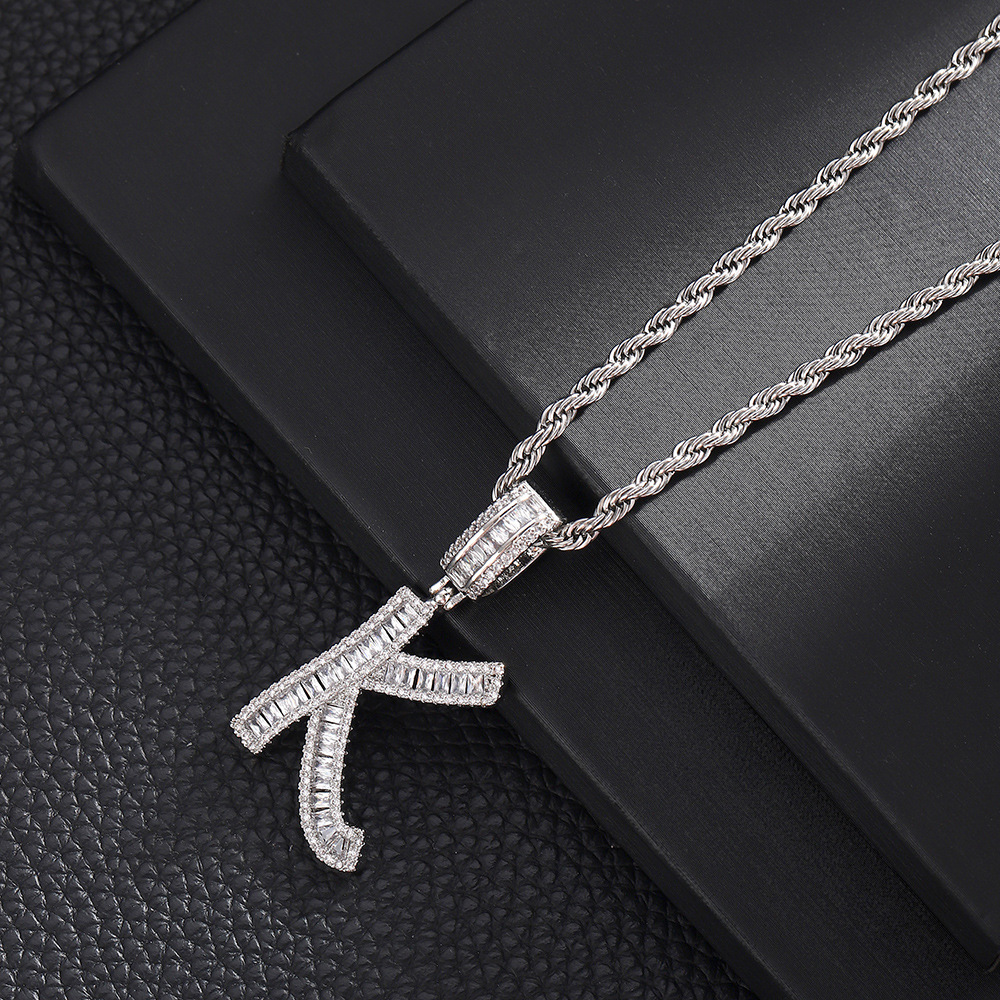K + 20inch Twist Chain (silver)