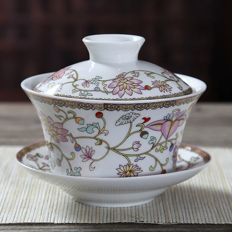 Blue and white big ceramic tea cup, tea set