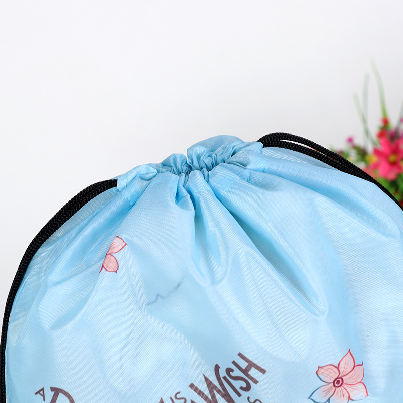 Publicidad al por mayor bolsa de lona portátil en blanco bolsa de algodón personalizada mochila con cordón bolsa de impresión personalizada