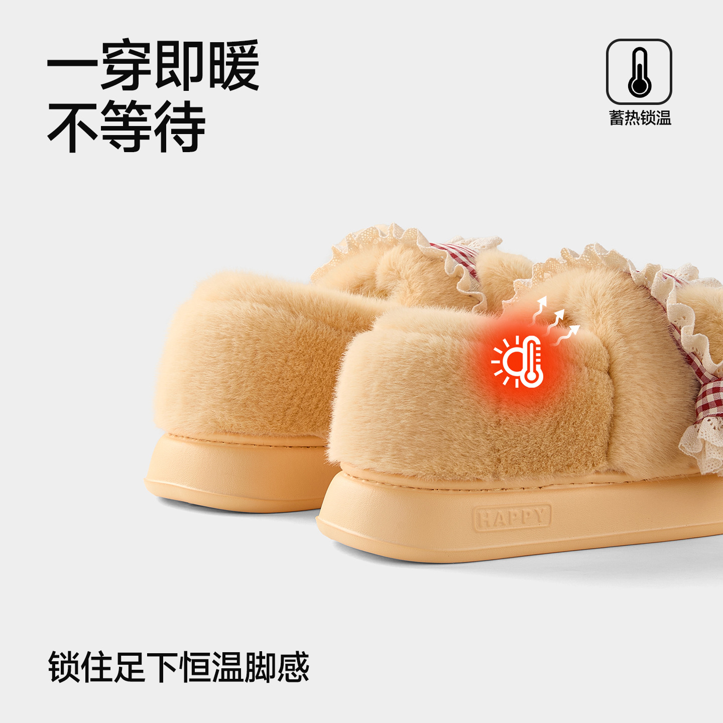 Zapatillas de algodón de oso para mujeres otoño y invierno nuevos interiores hogares de pelusa de fondo grueso calentamiento de algodón zapatillas de algodón damas al por mayor