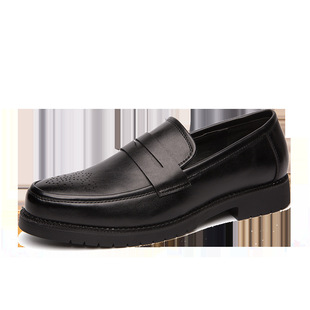 2025 Single Style Travel Export Leather Shoes Amazon Aliexpress Independent Station Wholesale Large Size Bean Shoes Men's Shoes Outdoor