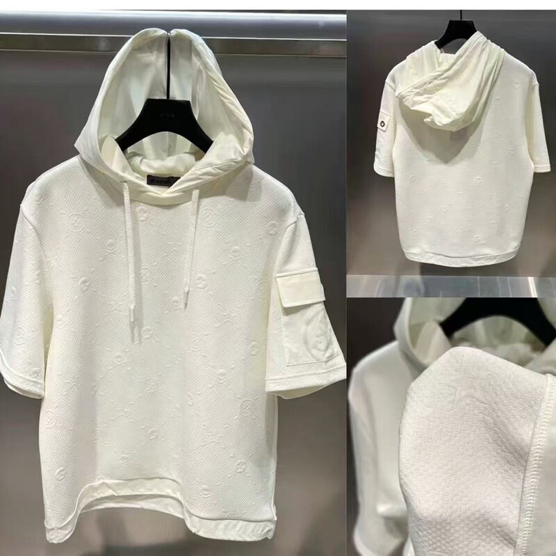 26 New Style Golf Men's Simple Hooded Short-Sleeved Sweatshirt Pure Color Casual Top Outdoor Sports Trendy Sweatshirt 26 New Style Golf Men's Simple Hooded Short-Sleeved Sweatshirt Pure Color Casual Top Outdoor Sports Trendy Sweatshirt