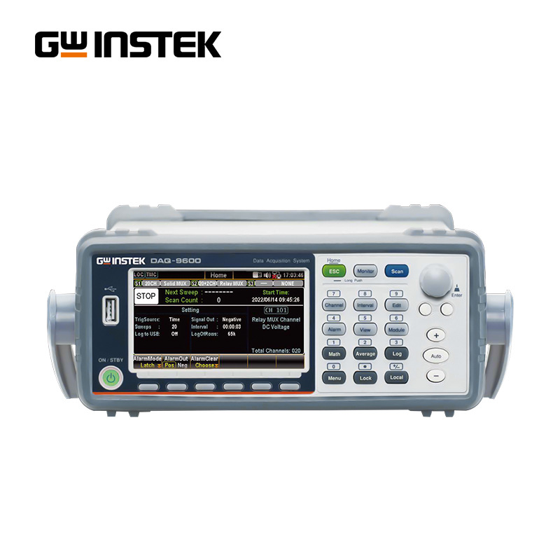 ��γGWINSTEK ���ݲɼ���DAQ-9600+ģ���ͨ��Ѳ���¼��