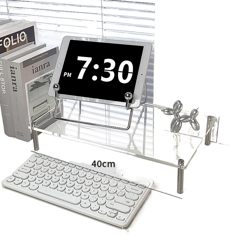 Acrylic laptop, tubing, storage system, LCD display