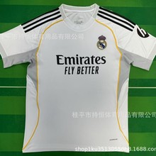 短袖西甲足球服主客二客守门员成人单衫儿童套装25/26皇马球衣