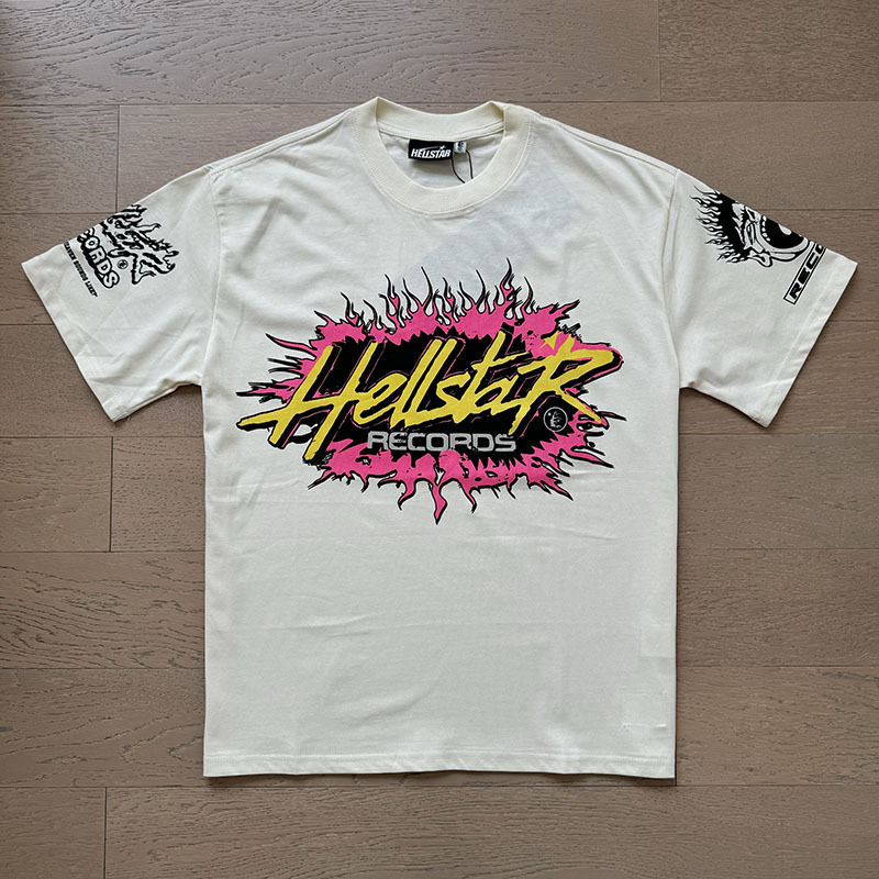新型美潮Hの星シリーズプリント双紗純綿カジュアル男女夏カジュアルゆったり半袖tシャツ|undefined