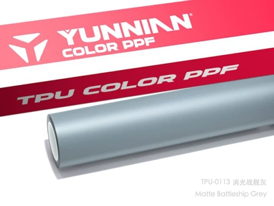 film, available for both wet and dry, Auto Color Change Film - tpu-matte-battleship-grey-dry-and-wet-dual-application-15215m