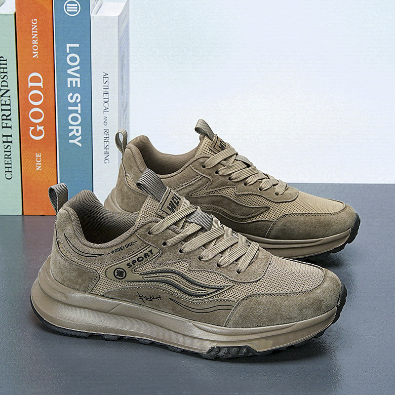Spring and Summer New Men's Sports Shoes, Cold-Adhesive Shoes, Genuine Leather Mesh, Soft Sole, Youth Running Shoes, Non-Slip, Breathable, Versatile Spring and Summer New Men's Sports Shoes, Cold-Adhesive Shoes, Genuine Leather Mesh, Soft Sole, Youth Running Shoes, Non-Slip, Breathable, Versatile