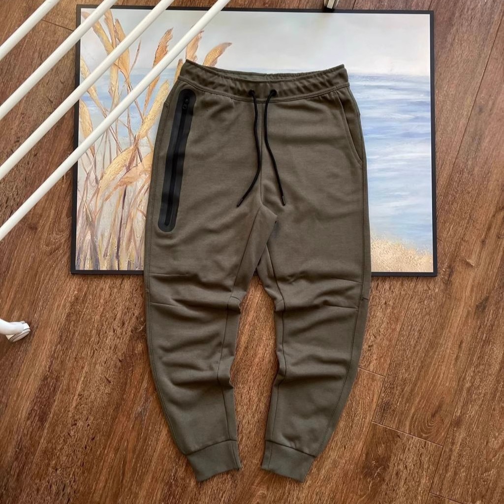 Men's sports spring and autumn color blocked drawstring sweatpants, small leg casual clothes, trendy pants, air layer_voghion.com