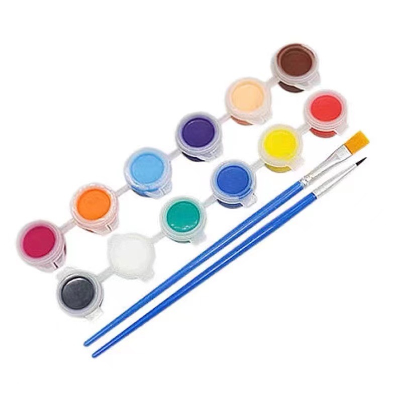 12가지 색상 3ml 페인트 스트립 + 펜 2개