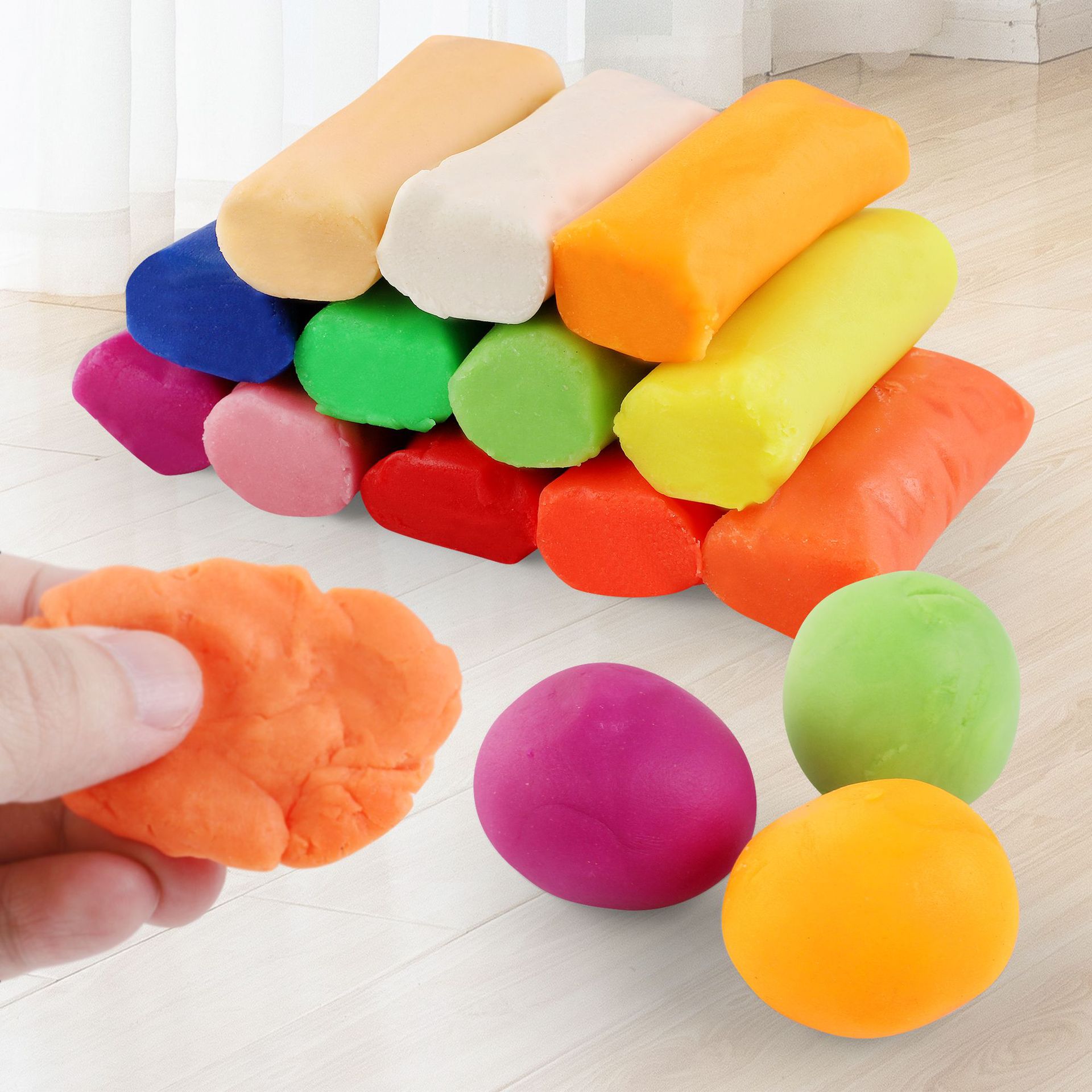 Ventas transfronterizas calientes lindas helados de barro de color para niños a través de casa heladería interactiva juego de barro de color juguetes de rompecabezas image 4