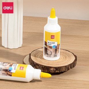 Deli Woodworking White Glue Wood Bonding Glue Strong Adhesive Board Adhesive Solid Wood Furniture Repair Easy to Clean Latex