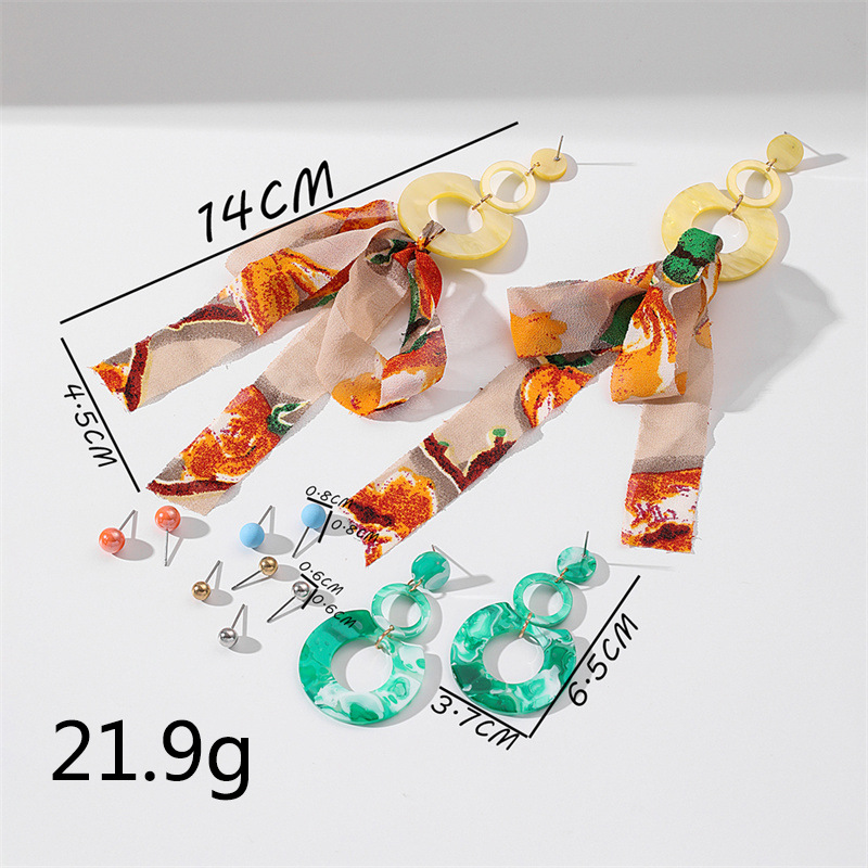 Lady Geometric Arylic Plating Women's Earrings 1 Set display picture 10