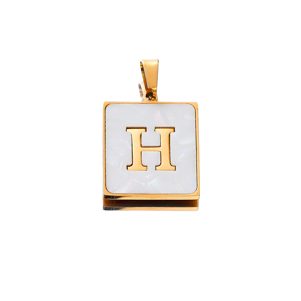 4g Weight Pendant Jewelry Making Type DIY Jewelry Accessories Classification 304 Stainless Steel Material Letter Pattern Plating Design Casual, Sports Style 304 Stainless Steel Letter Pendant 2