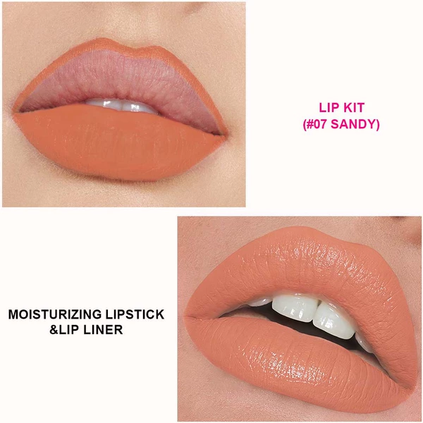 Moisturizing lipstick, lip pencil, set