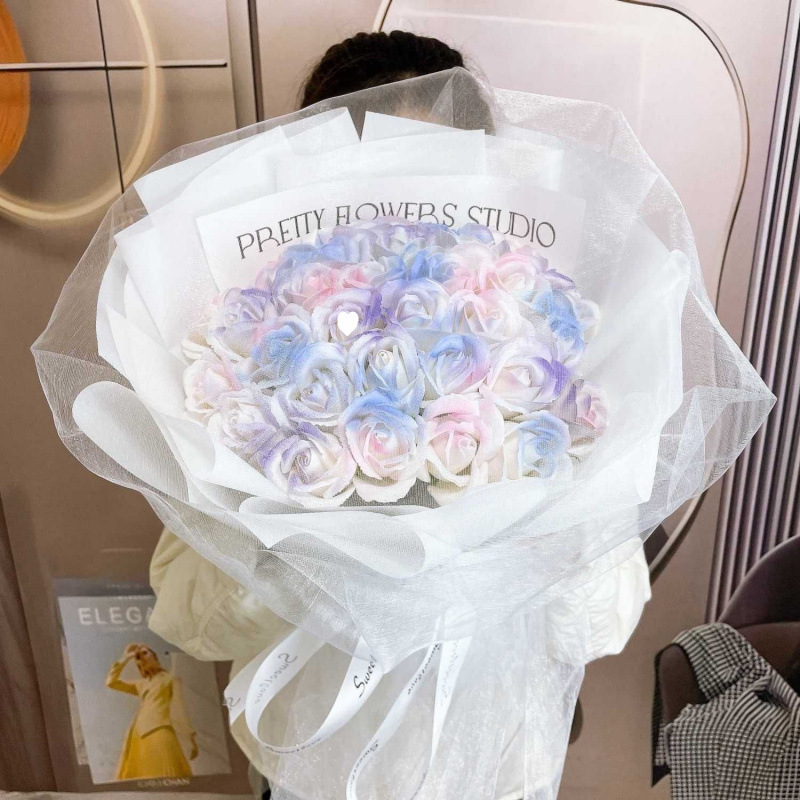 バラの花束、バレンタインデー、大晦日、ガールフレンドの誕生日、ロマンチックな石鹸、プリザーブドフラワー|undefined