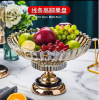 European style high-grade Glass double-deck rotate Fruit plate originality modern a living room tea table household Light extravagance Fruit plate Candy dish