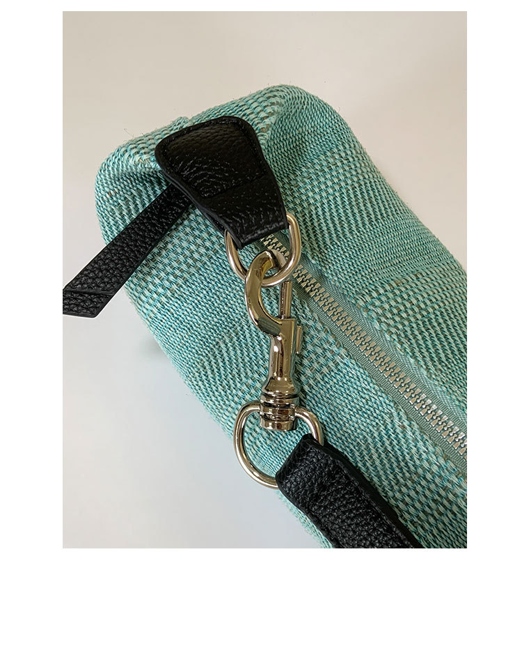 A simple, versatile, fashionable and trendy solid-color underarm bag for women, a new summer 2025 stylish and casual woven single-shoulder crossbody bag undefined