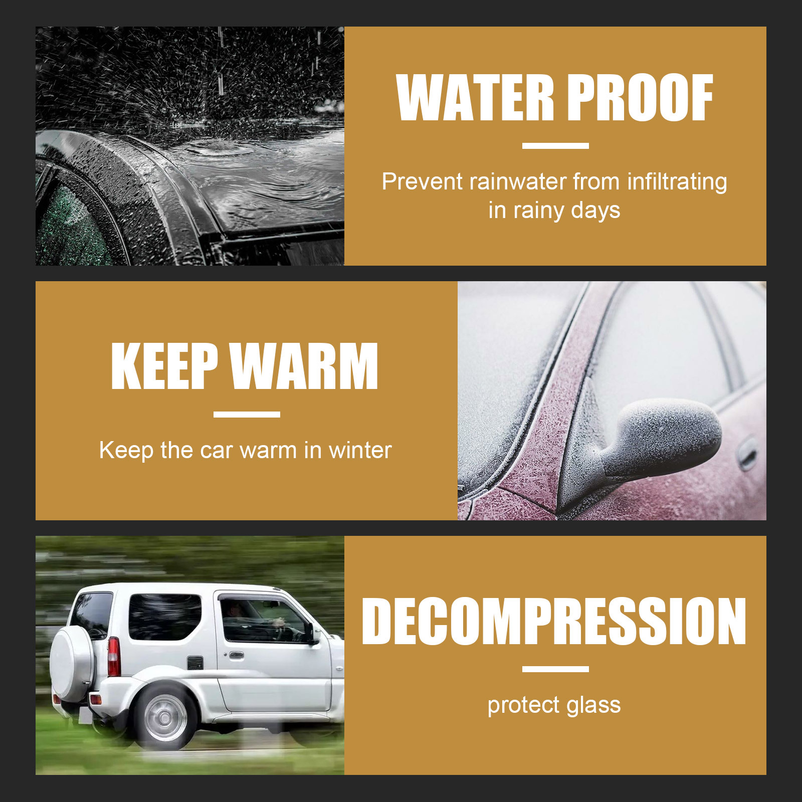 Rayhong Car Rubber Maintenance Agent Car Rubber Maintenance Cleaning Anti-Aging Glazing Decontamination Protective Agent