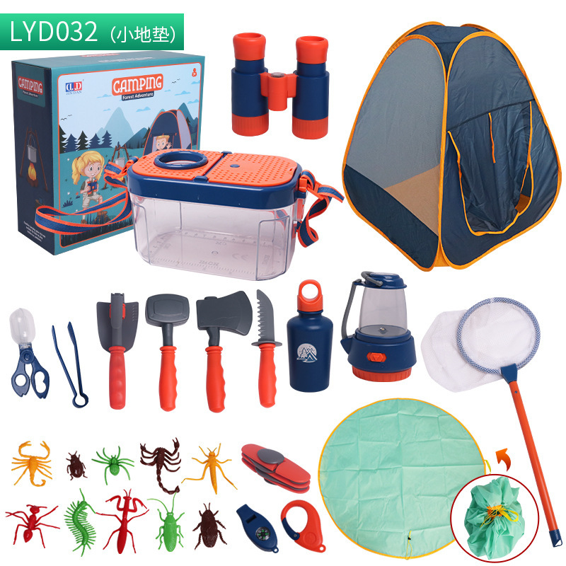 Juego de vajilla educativa para niños, para camping, picnic, con walkie-talkies, utensilios de cocina, para jugar al aire libre.