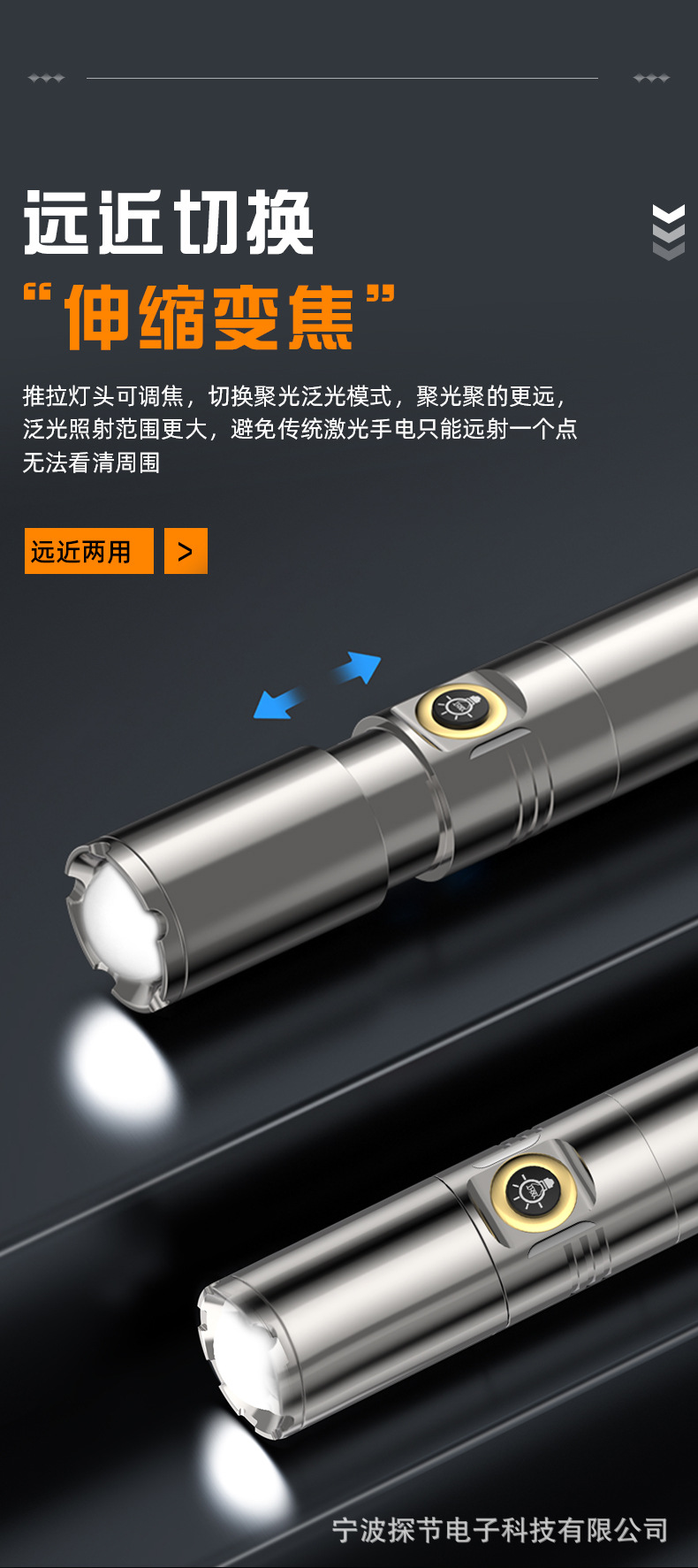 Aluminum Alloy Flashlight with Strong Light and Super Bright Light, Multifunctional for Home Use, Outdoor Use, Ultra-Long Battery Life, Lithium Battery, Portable Small Flashlight
