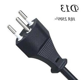 爆款 巴西INMETRO UC认证三芯漏保品字插头线 梅花尾八字尾电源线