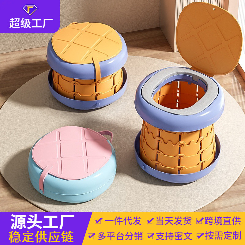 Inodoro plegable para niños orinal portátil para hombres de los niños orinal al aire libre inodoro de viaje para bebé