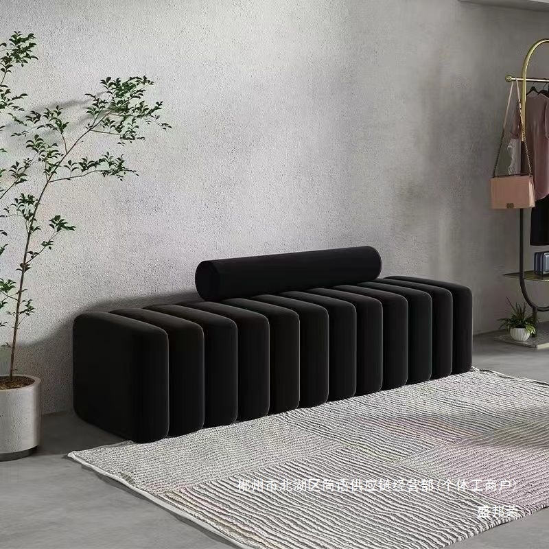 Fábrica directa de puertas de cambio de zapatos taburete nuevo pequeño diseño de casa sala de estar taburete de sofá creativo