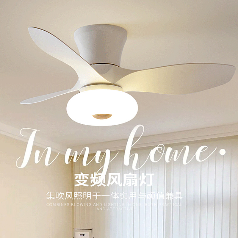 Ventilador de techo inteligente con luz, nuevo modelo, ventilador de techo de frecuencia variable para uso doméstico, dormitorio, estudio, comedor, ventilador eléctrico con luz, accesorios de iluminación Zhongshan. image 4