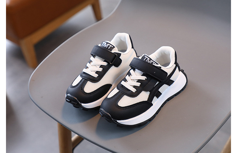 Forrest Gump-sko til børn 2023 Forårs- og efterårssæson Nye pigesko Lille mand talje Mesh-stof Drengefar_voghion.com