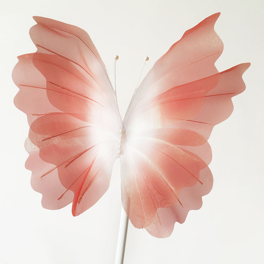 Simulación transfronteriza espuma gradiente mariposa colorido DIY estética props decoración boda diseño de escena al aire libre