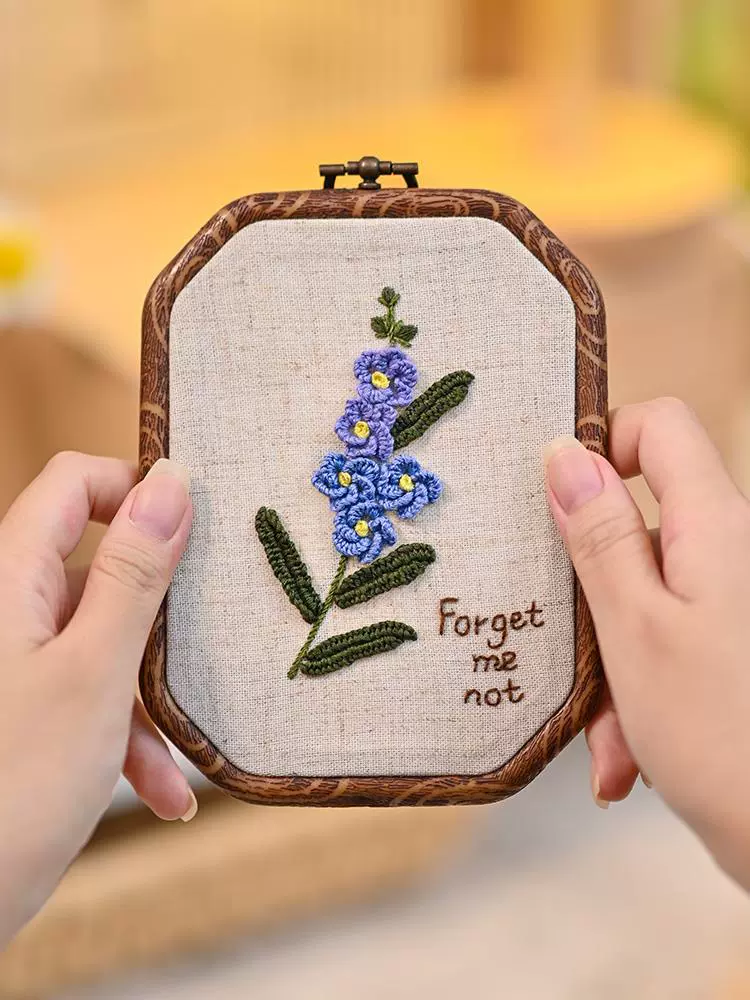 Materials set for beginners, handmade, french style, with embroidery