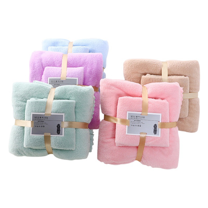 Coral terciopelo Toalla de baño traje hogar Internet celebridad suave toalla absorbente Toalla de baño fábrica al por mayor