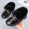 QQ5 fur shoes [Black]
