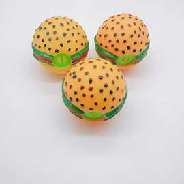 厂家直销宠物玩具狗玩具仿真汉堡漏食球发声玩具新款解压