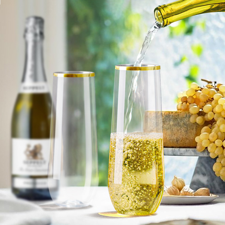 Copas de champán de plástico más vendidas de Amazon, copas de vino acrílicas para bar, copas transparentes, copas de vino de plástico con diseño de diamante