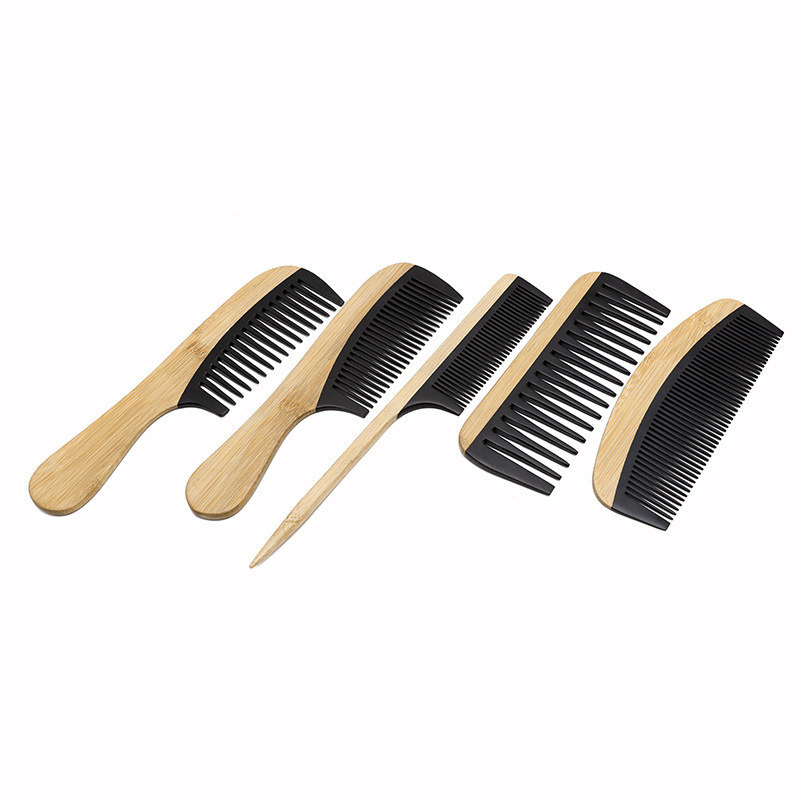 Bamboo Flat comb girl student household Anti-static Hairdressing comb Fine-toothed Combs Portable Electric comb